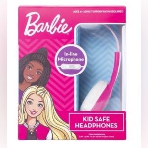 New Mattel Barbie Kid-Safe Headphones With Adjustable Headband